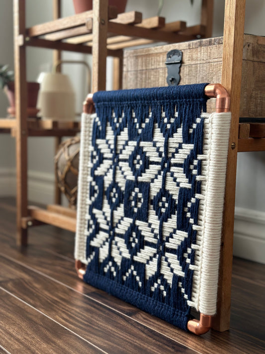 Snowflake Frame Weave on Copper