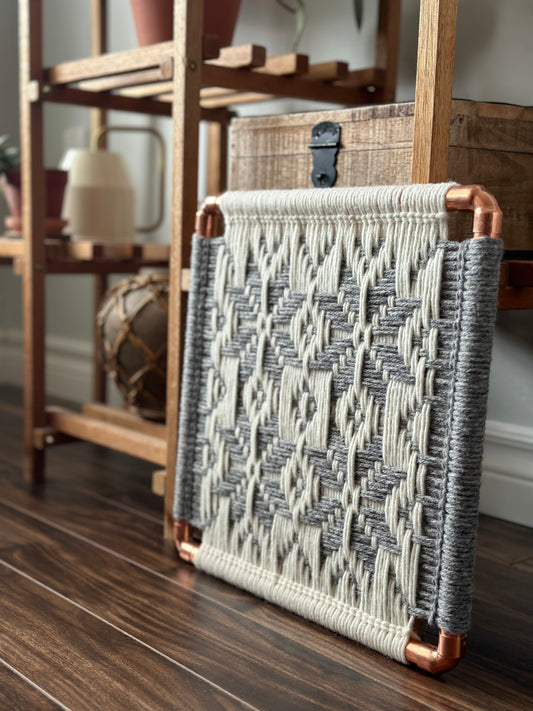 Snowflake Frame Weave on Copper